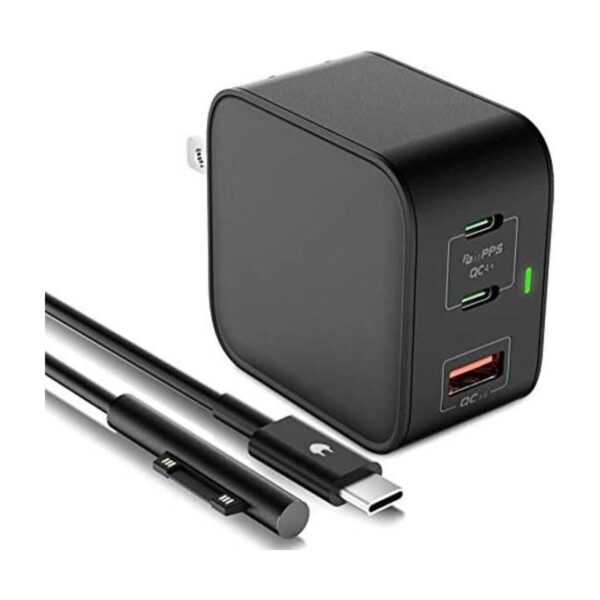 Cargador GaN USB C PD 3.0 QC 3.0 de 65 W Surface Pro Mini_1