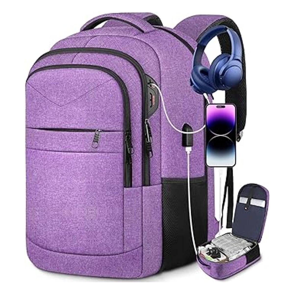 Lapsouno Mochila de viaje para laptop múltiples