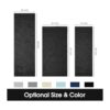 HOMEIDEAS Alfombra de baño negra de 20 x 60 pulgadas_6