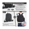 EMART Mochila de cámara con compartimento extraíble bolsa