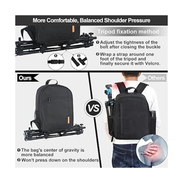 EMART Mochila de cámara con compartimento extraíble bolsa
