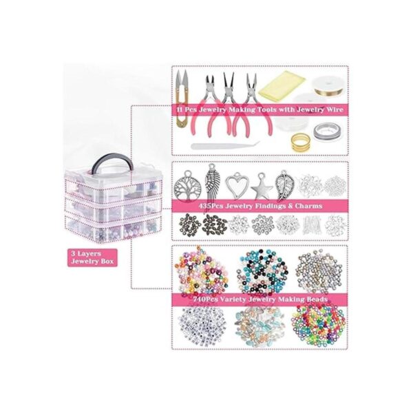 Cridoz Suministros para hacer joyas kit de herramientas