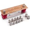 GOUNENGNAIL Kit de barra de tierra de cobre de 0.157 x