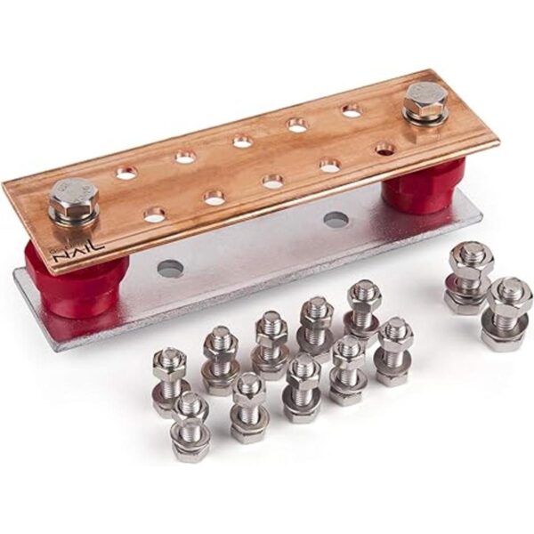 GOUNENGNAIL Kit de barra de tierra de cobre de 0.157 x