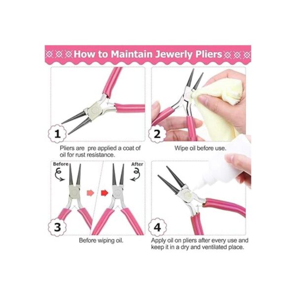Cridoz Suministros para hacer joyas kit de herramientas