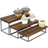 MyGift Juego de 3 soportes rectangulares de 3 niveles de_1