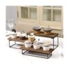 MyGift Juego de 3 soportes rectangulares de 3 niveles de_3