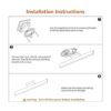 Lámparas de tocador de baño color negro modernas luces_5