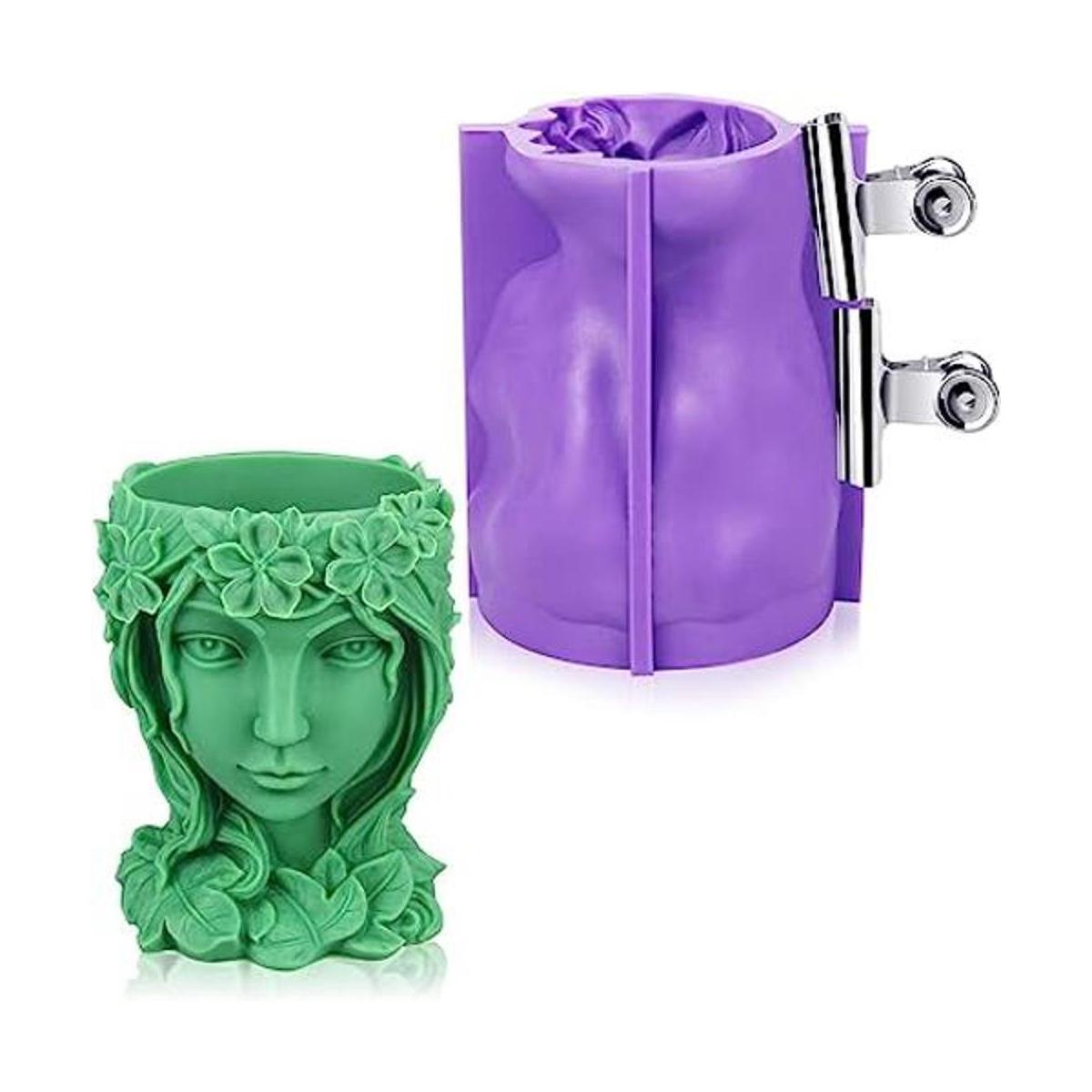 Molde de silicona para maceta molde para jarrón de cabeza
