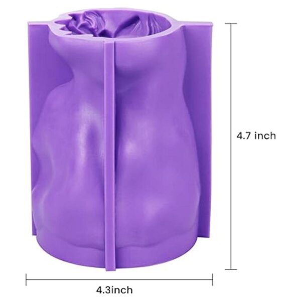 Molde de silicona para maceta molde para jarrón de cabeza_5