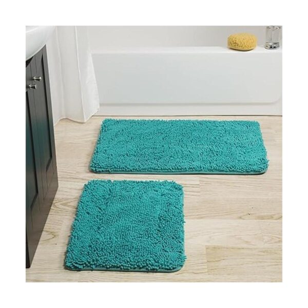 Lavish Home 2 alfombrillas de baño de espuma viscoelástica_6
