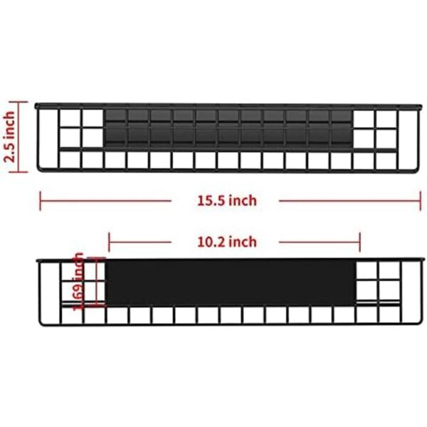 4 cestas magnéticas de almacenamiento para refrigerador