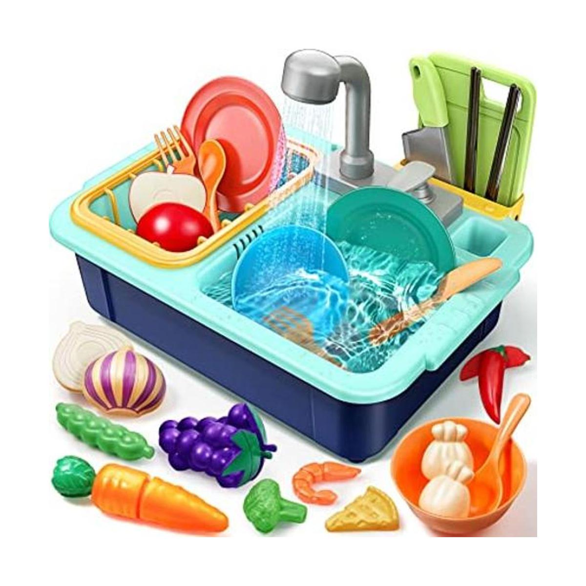 Fregadero de juego con agua corriente juguetes de