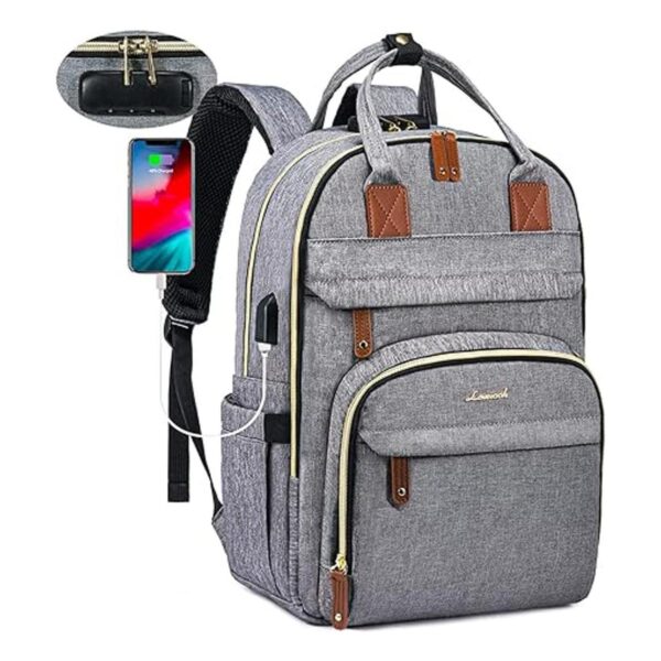 LOVEVOOK Mochila antirrobo con candado de seguridad para