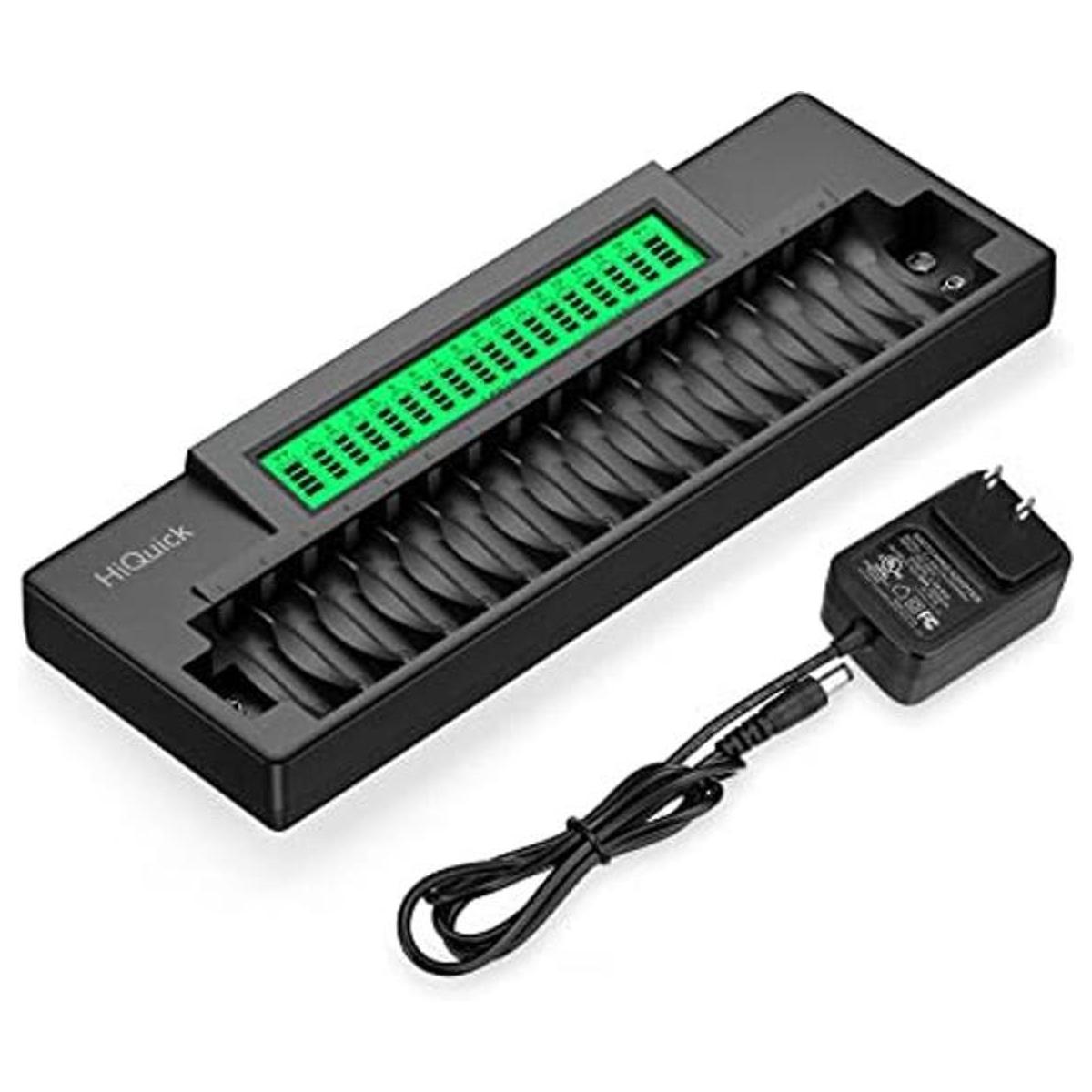 HiQuick 162 Bay Cargador de batería recargable de carga