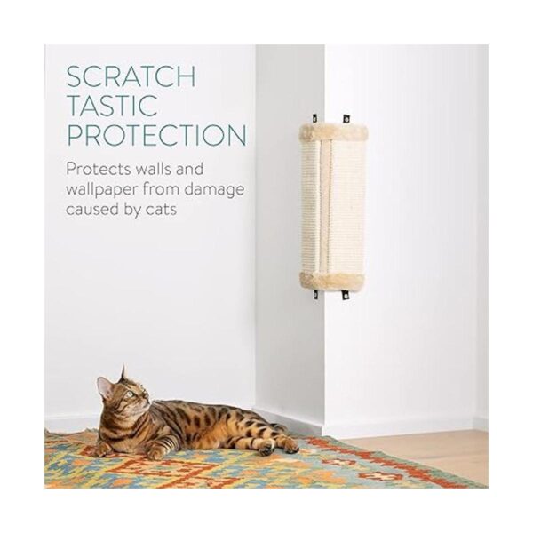 Navaris Rascador de pared de esquina para gatos juego de