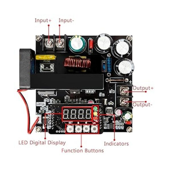 Convertidor de aumento de voltaje DROK DC 860 V a 10120 V_2