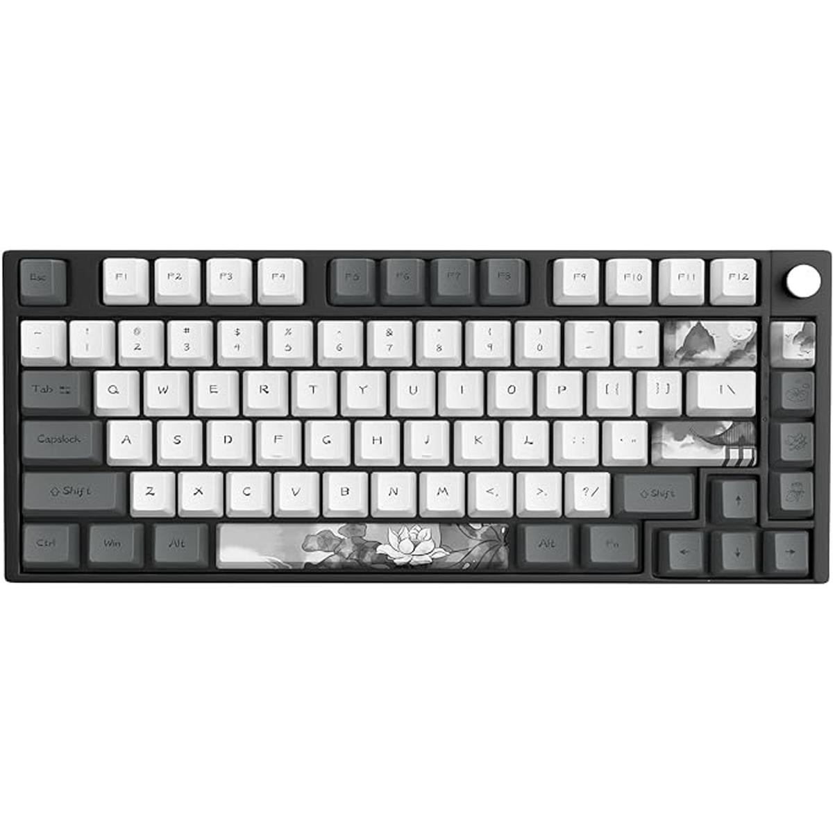 JSJT Ink Lotus Keycaps OEM Profile PBT Dye Sublimación de