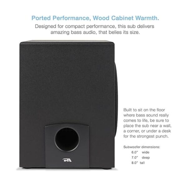 Cyber Acoustics Sistema de altavoces de subwoofer 2.1 con_4