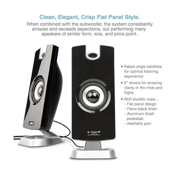 Cyber Acoustics Sistema de altavoces de subwoofer 2.1 con_3