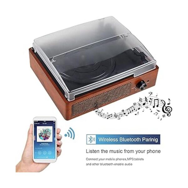 Tocadiscos Bluetooth tocadiscos de vinilo con altavoces_2