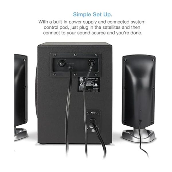 Cyber Acoustics Sistema de altavoces de subwoofer 2.1 con_6