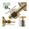 KLLsmDesign Regulador de oxígeno resistente kit de