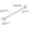 GEARWRENCH Llave combinada de patrón largo de 12 puntos_2