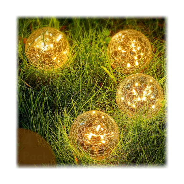 Luces solares de jardín para exteriores luz de globo de_1