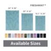 FRESHMINT Alfombra de baño grande antideslizante de 36 x_6