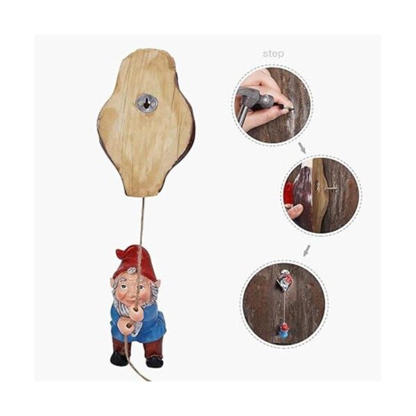 Figuras de árbol de gnomo en miniatura elfo de hadas