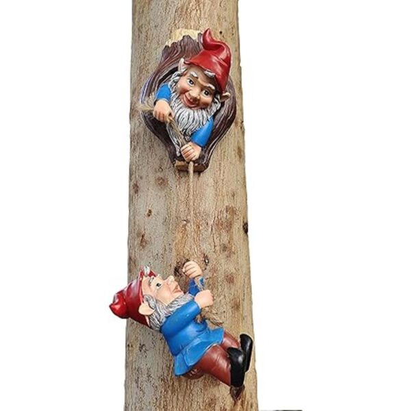 Figuras de árbol de gnomo en miniatura elfo de hadas