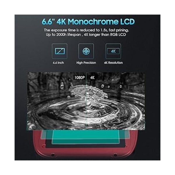 ELEGOO Pantalla LCD monocromática 4K de 6.66 pulgadas con_5