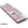 Merdia Teclado mecánico para juegos con interruptor azul_3