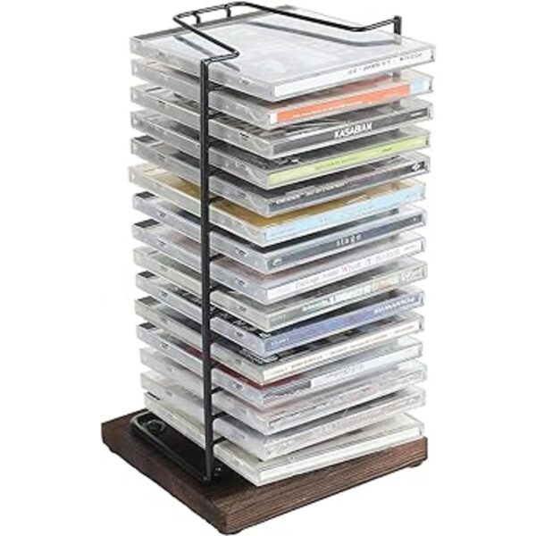 MyGift Soporte de disco compacto vertical de alambre de_1