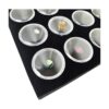 Mooca Caja de exhibición de joyería de cristal negro 50
