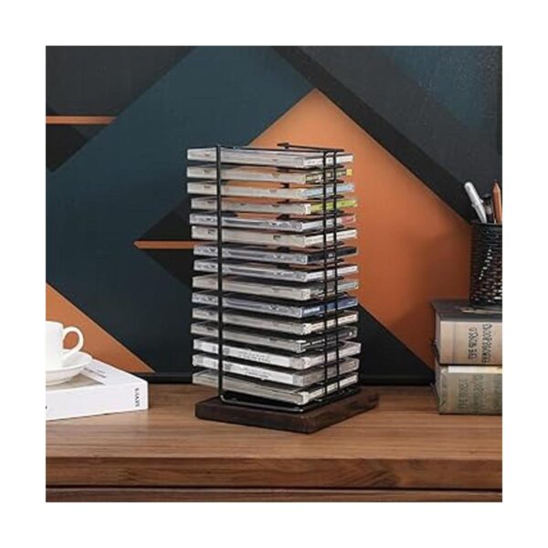 MyGift Soporte de disco compacto vertical de alambre de_3