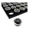 Mooca Caja de exhibición de joyería de cristal negro 50