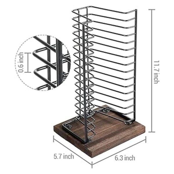 MyGift Soporte de disco compacto vertical de alambre de_5