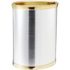 Kraftware Mylar cromo cepillado13inch cesta de residuos_1