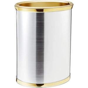 Kraftware Mylar cromo cepillado13inch cesta de residuos_1