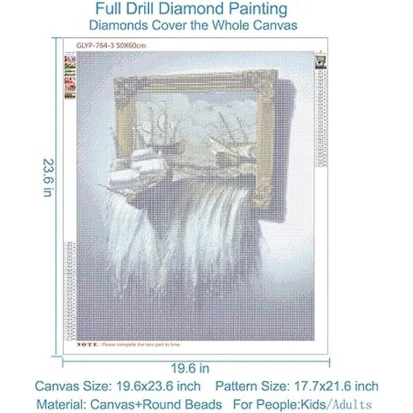 GELANYOUPIN Pintura de diamante redonda completa 5D DIY
