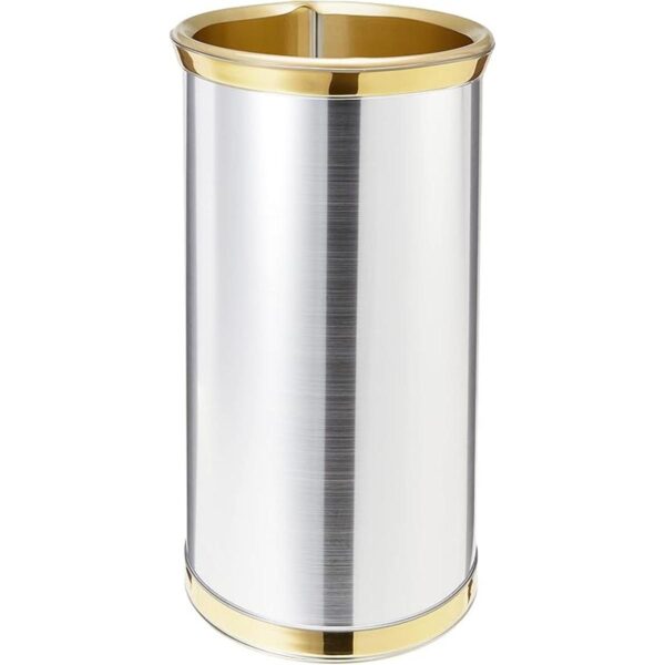 Kraftware Mylar cromo cepillado13inch cesta de residuos_2