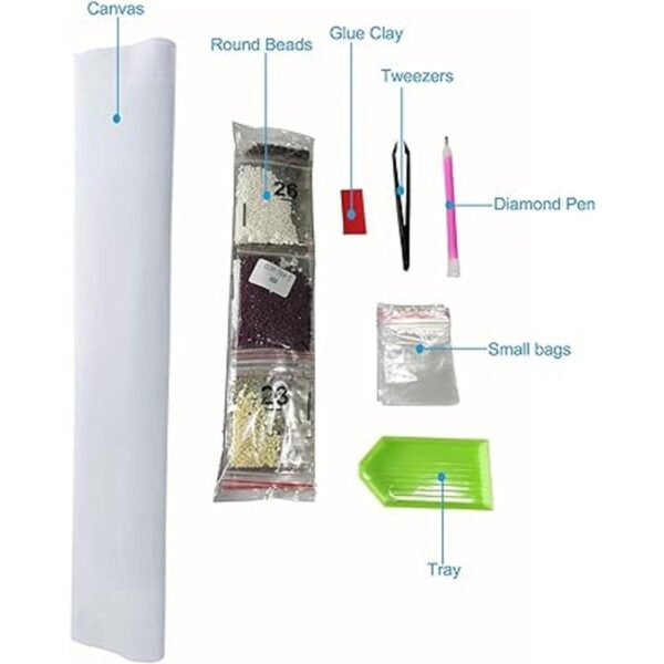 GELANYOUPIN Pintura de diamante redonda completa 5D DIY