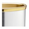 Kraftware Mylar cromo cepillado13inch cesta de residuos_3