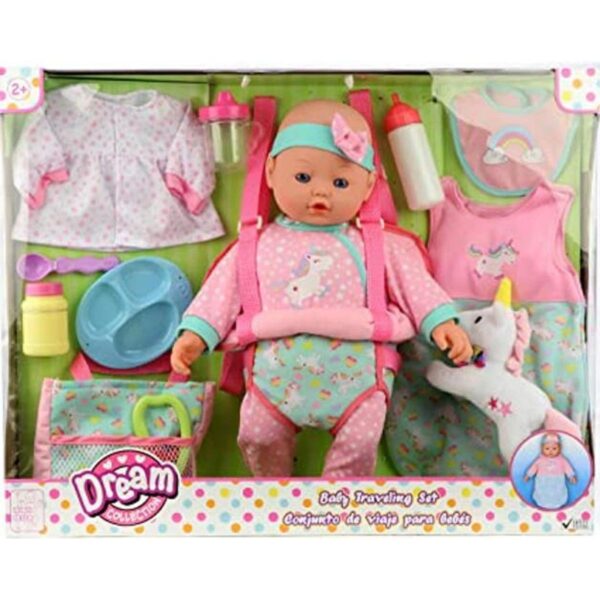 Dream Collection Juego de muñecas de bebé de viaje 16.0_1