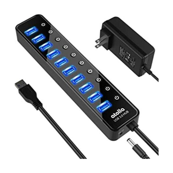 Concentrador USB 3.0 atolla 10 puertos USB Data Hub_1