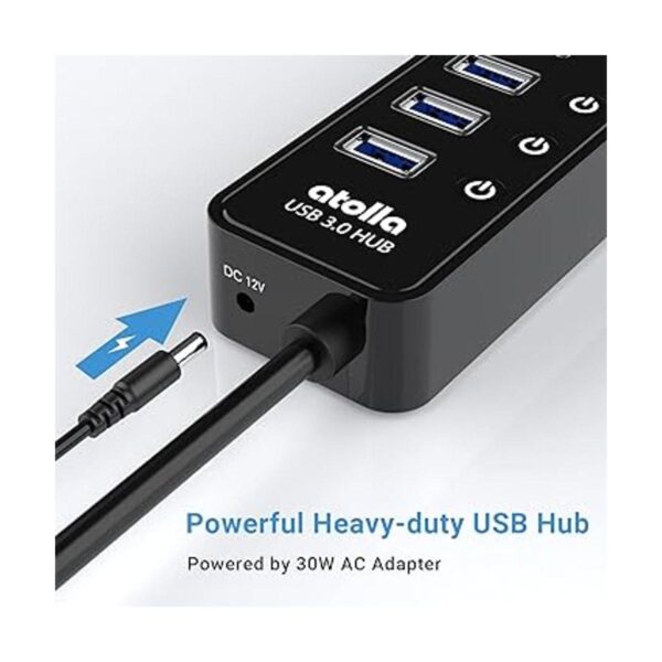 Concentrador USB 3.0 atolla 10 puertos USB Data Hub_5