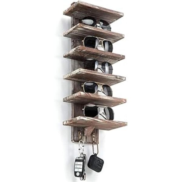 J JACKCUBE DESIGN Organizador de gafas de sol de madera