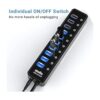 Concentrador USB 3.0 atolla 10 puertos USB Data Hub_3